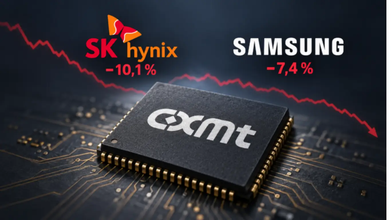 Samsung y SK hynix caen en bolsa tras el anuncio de CXMT sobre memoria DRAM 4F²