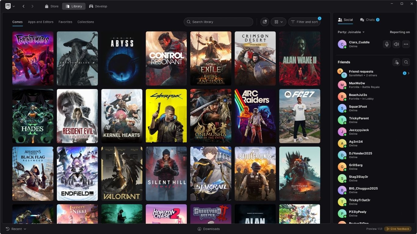 Epic dice que su nuevo launcher inicia 46 % más rápido que Steam