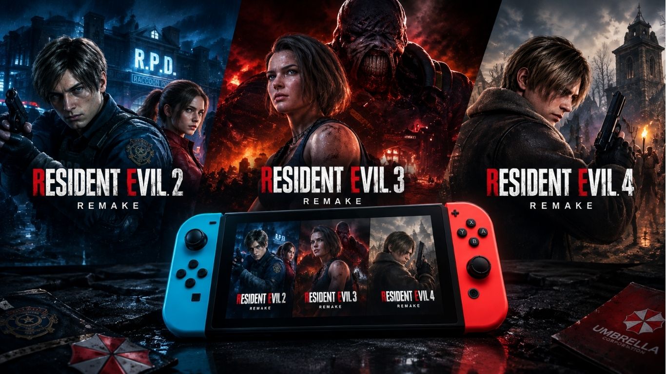 Resident Evil 2, 3 y 4 llegan a Nintendo Switch 2 el 16 de octubre
